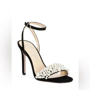 Jessica Simpson Omilita Pearl Sandal Suede Heel